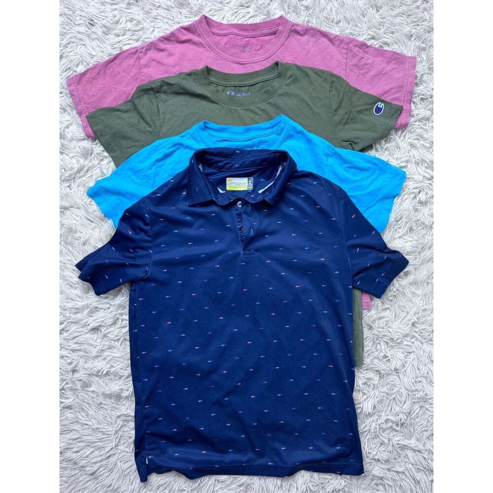 4 piece boys T-shirt bundle size 10-12 by Nicklaus, Nike, Champion & Buc-ee’s